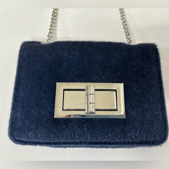 Urban Expressions Jubilee Vegan Faux Calf Hair Clutch - Picture 1 of 9